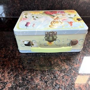 Disney’s Tinkerbell tin lunchbox. Never used.